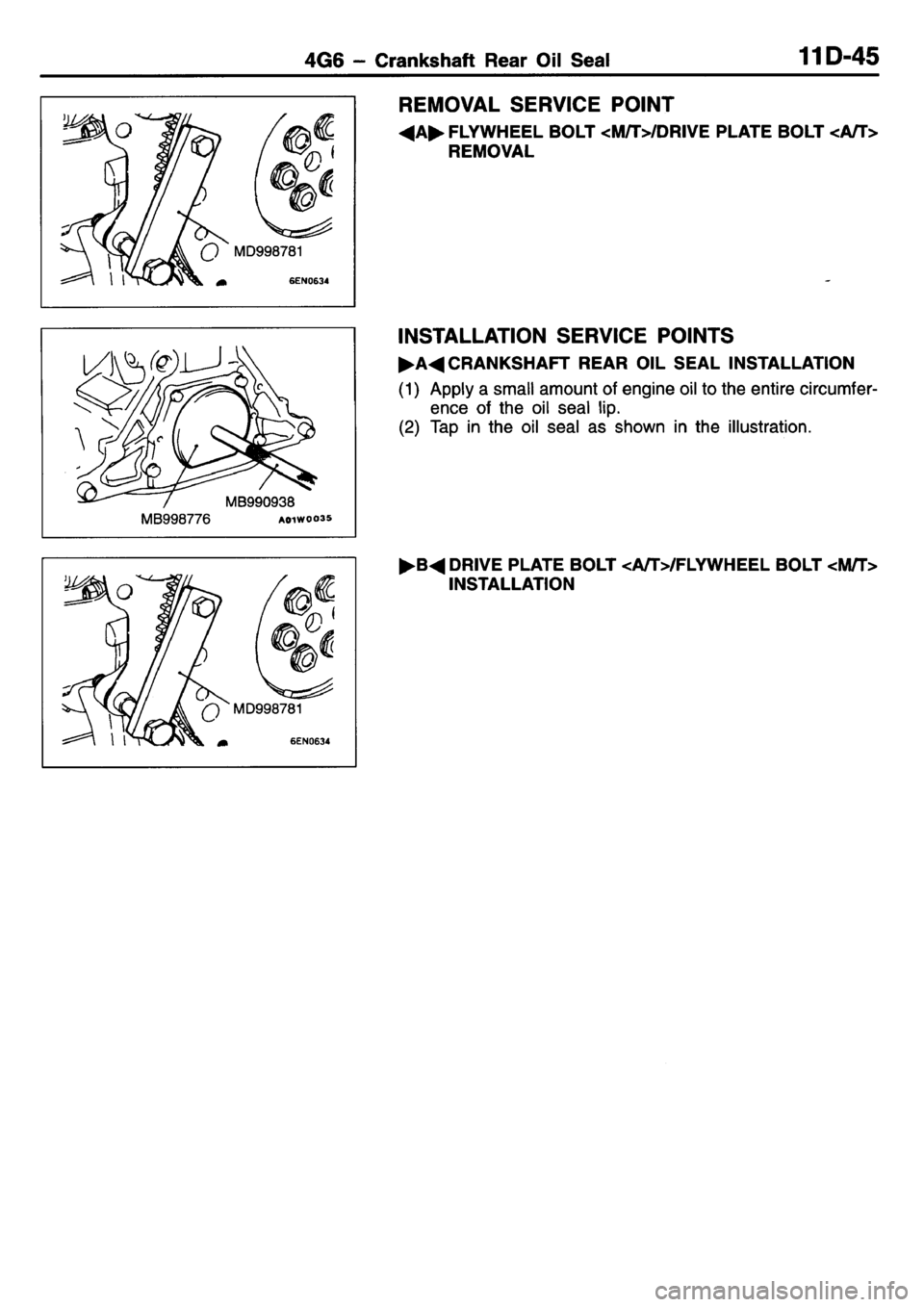 MITSUBISHI L400 1995 Workshop Service Manual PDF MITSUBISHI L400 1995 Workshop Service Manual PDF