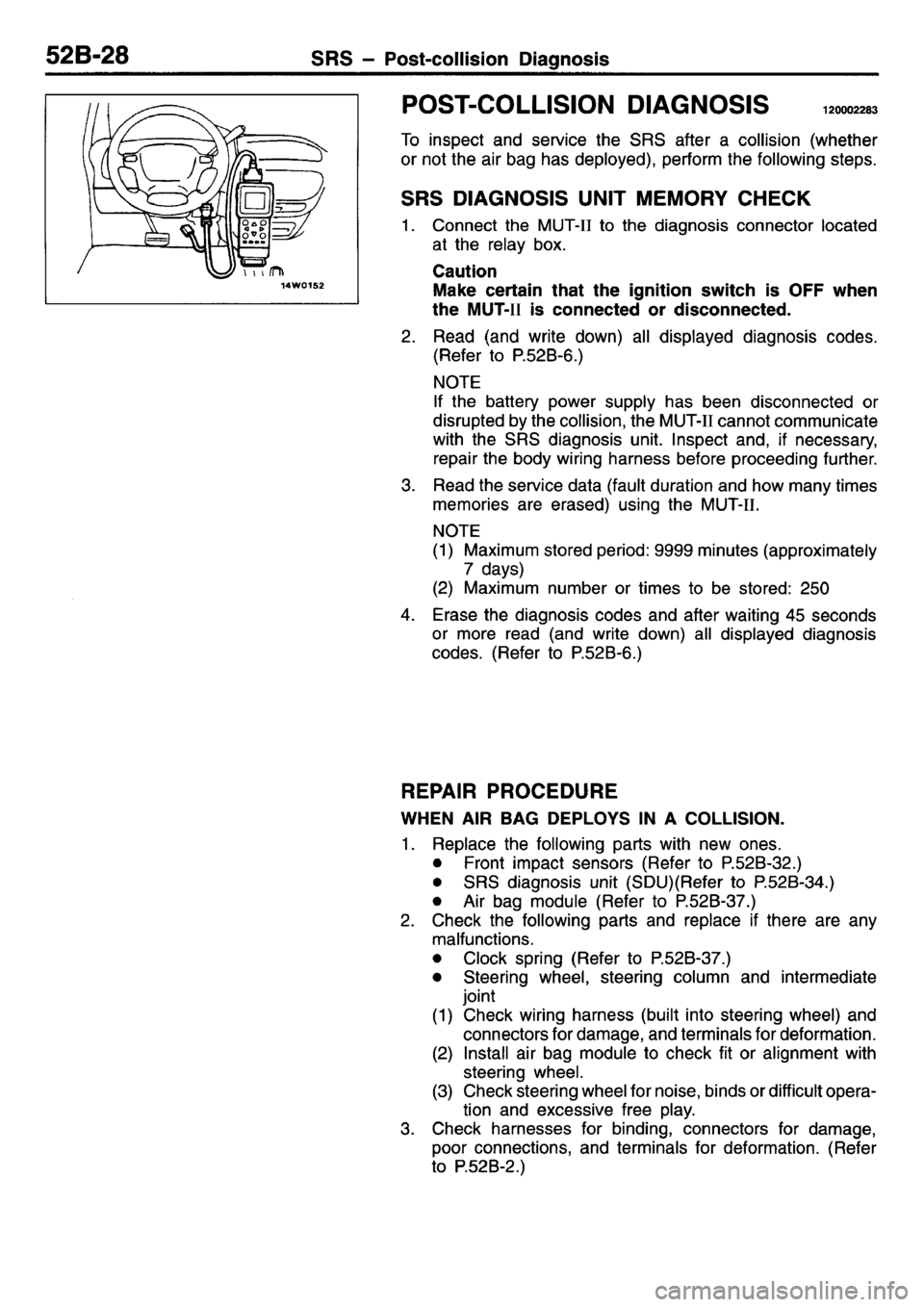 MITSUBISHI L400 1995  Workshop  Service Repair Manual 