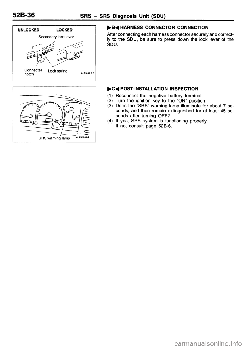 MITSUBISHI L400 1995  Workshop  Service Repair Manual 