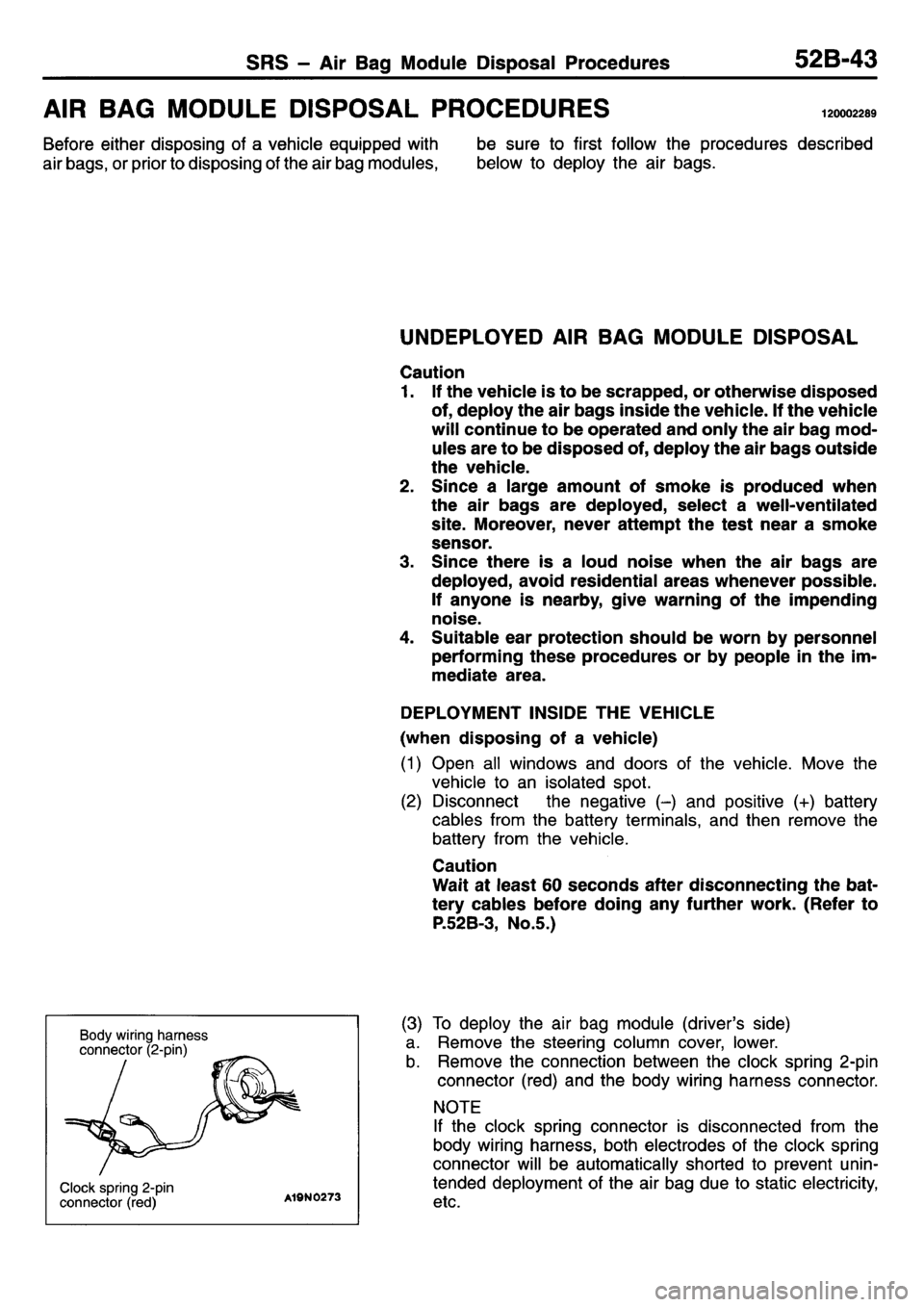 MITSUBISHI L400 1995  Workshop  Service Repair Manual 