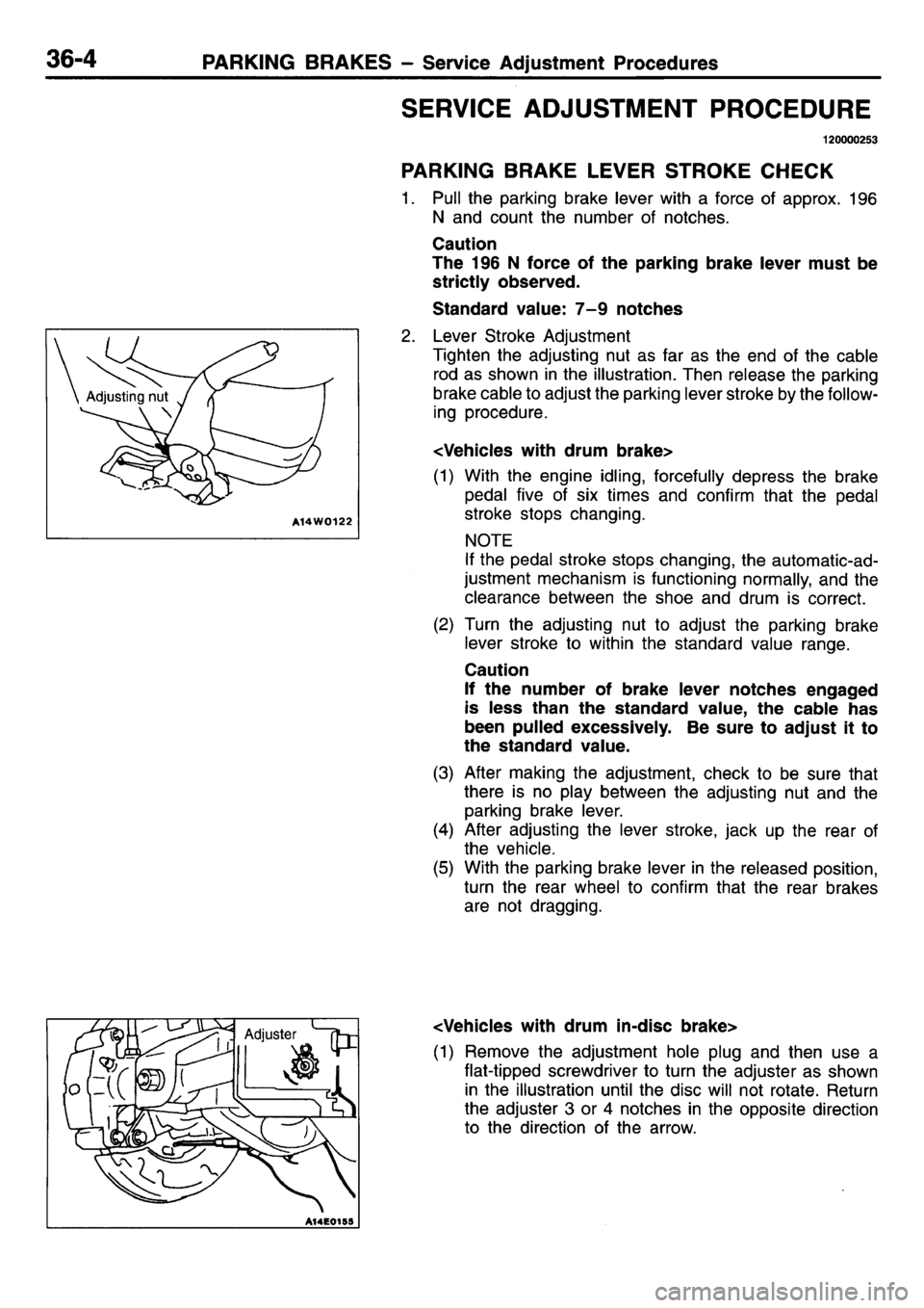 MITSUBISHI L400 1995  Workshop  Service Repair Manual 