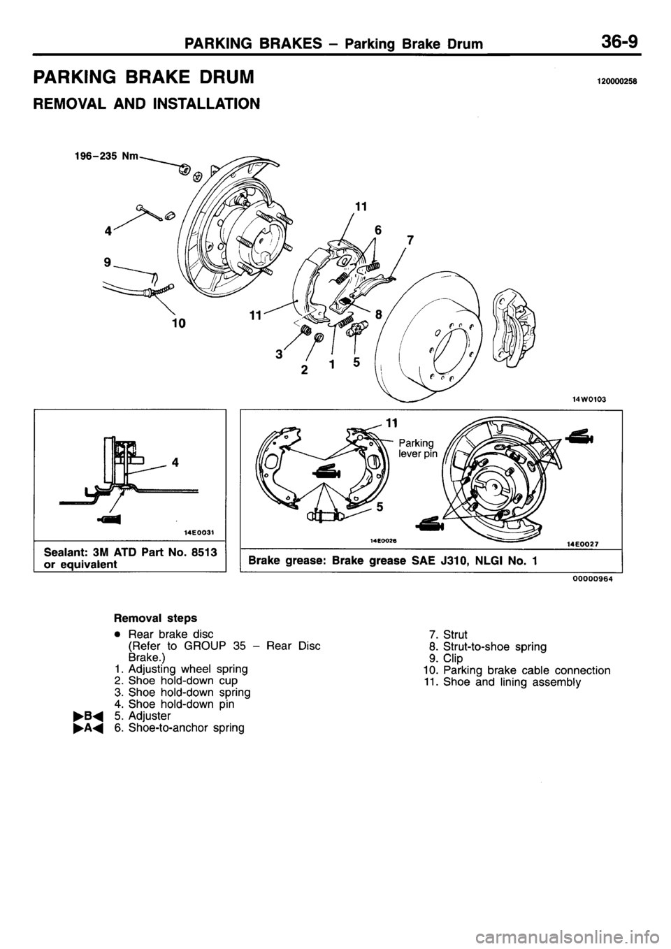 MITSUBISHI L400 1995  Workshop  Service Repair Manual 
