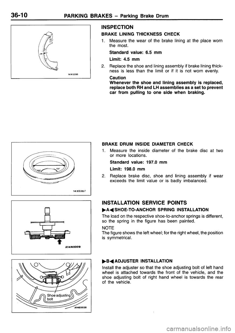 MITSUBISHI L400 1995  Workshop  Service Repair Manual 