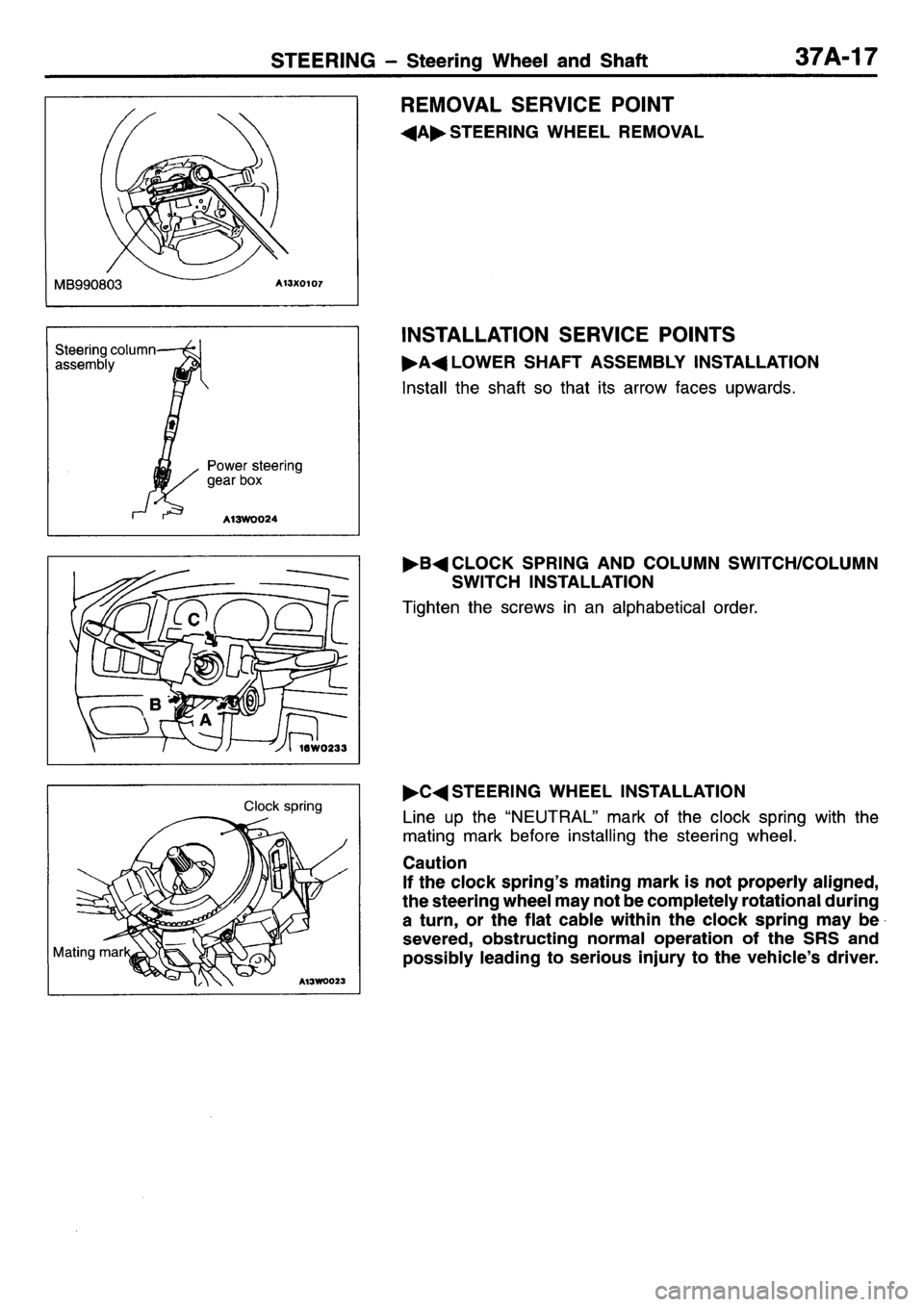 MITSUBISHI L400 1995  Workshop  Service Repair Manual 