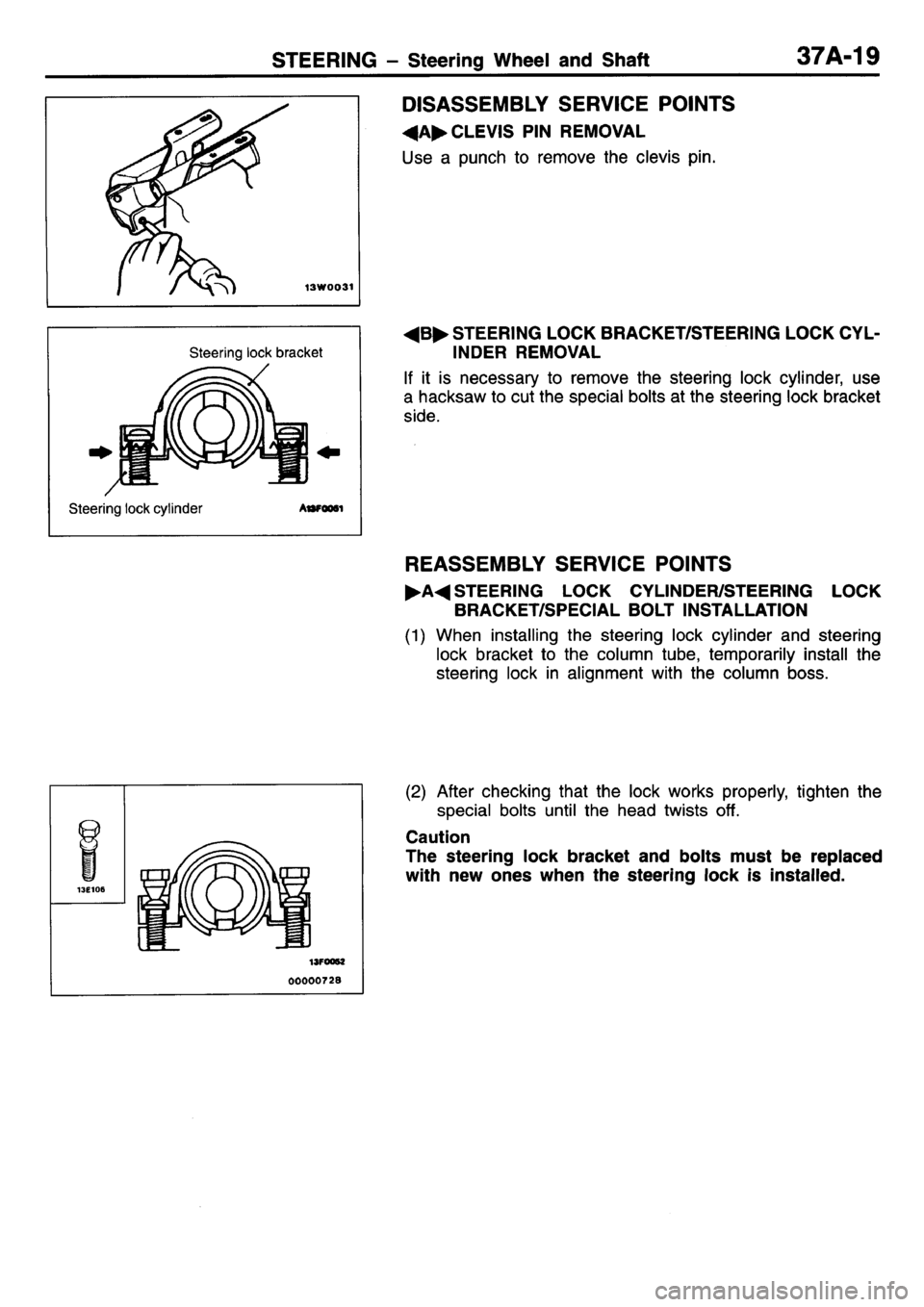 MITSUBISHI L400 1995  Workshop  Service Repair Manual 
