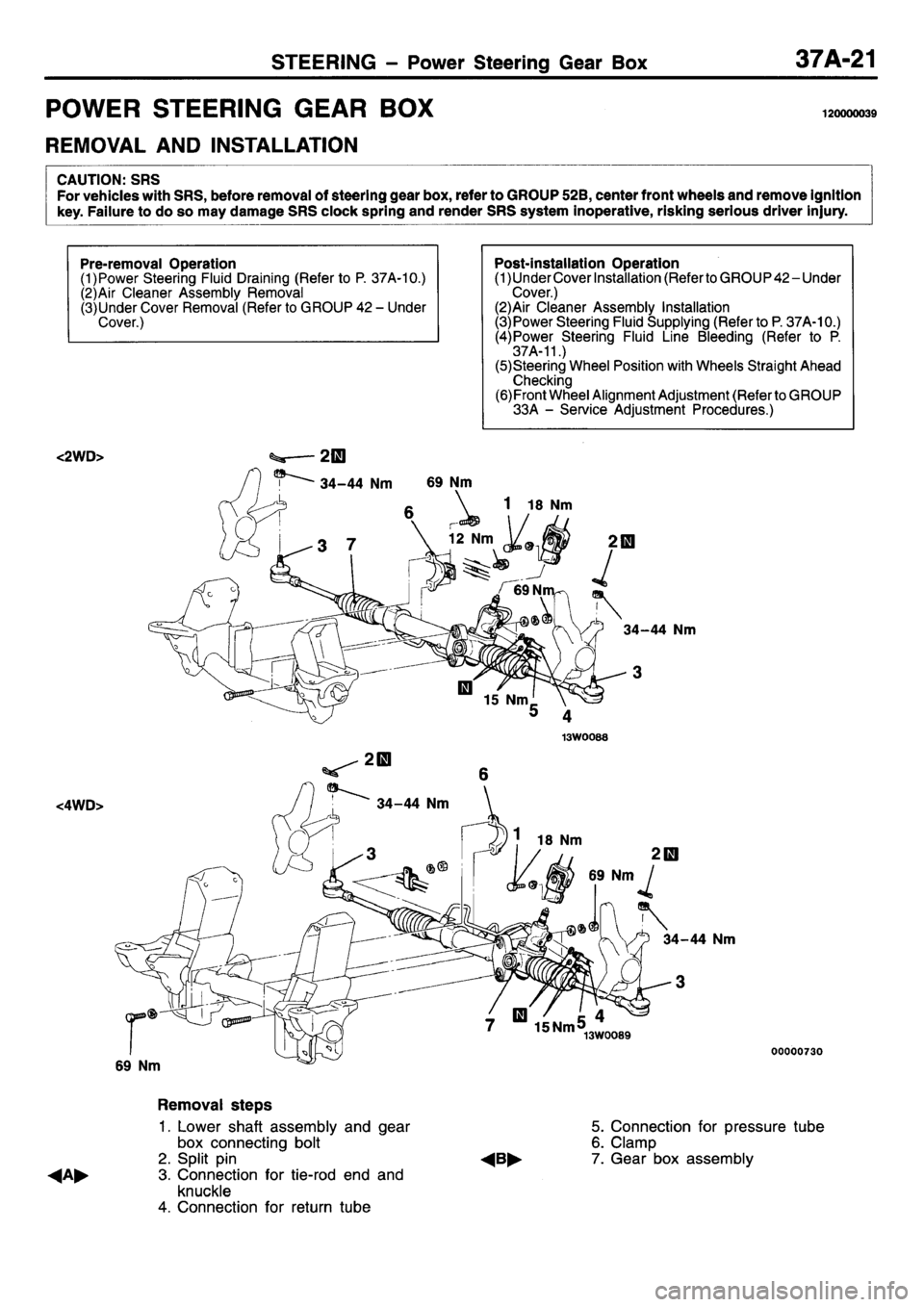 MITSUBISHI L400 1995  Workshop  Service Repair Manual 