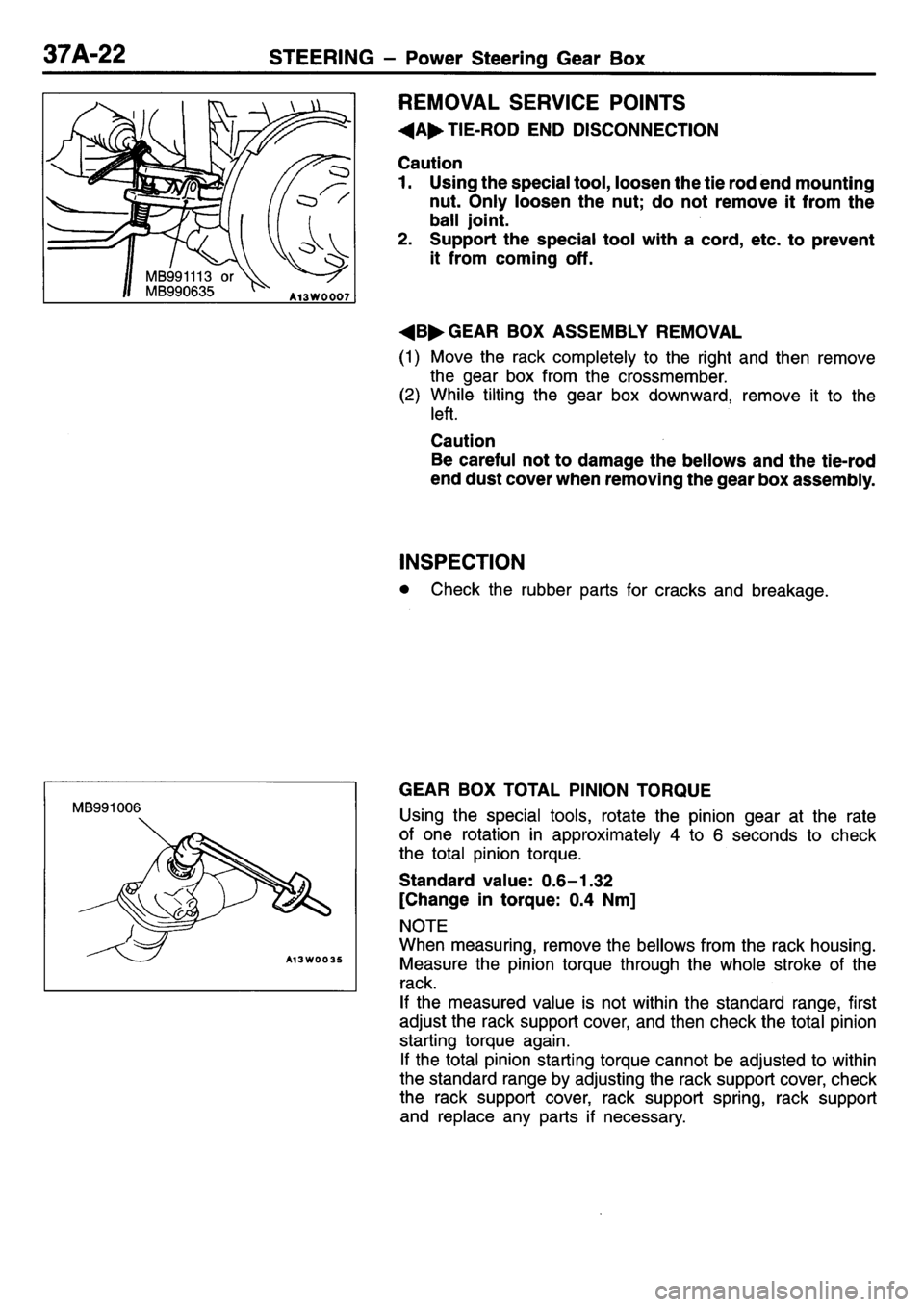 MITSUBISHI L400 1995  Workshop  Service Repair Manual 