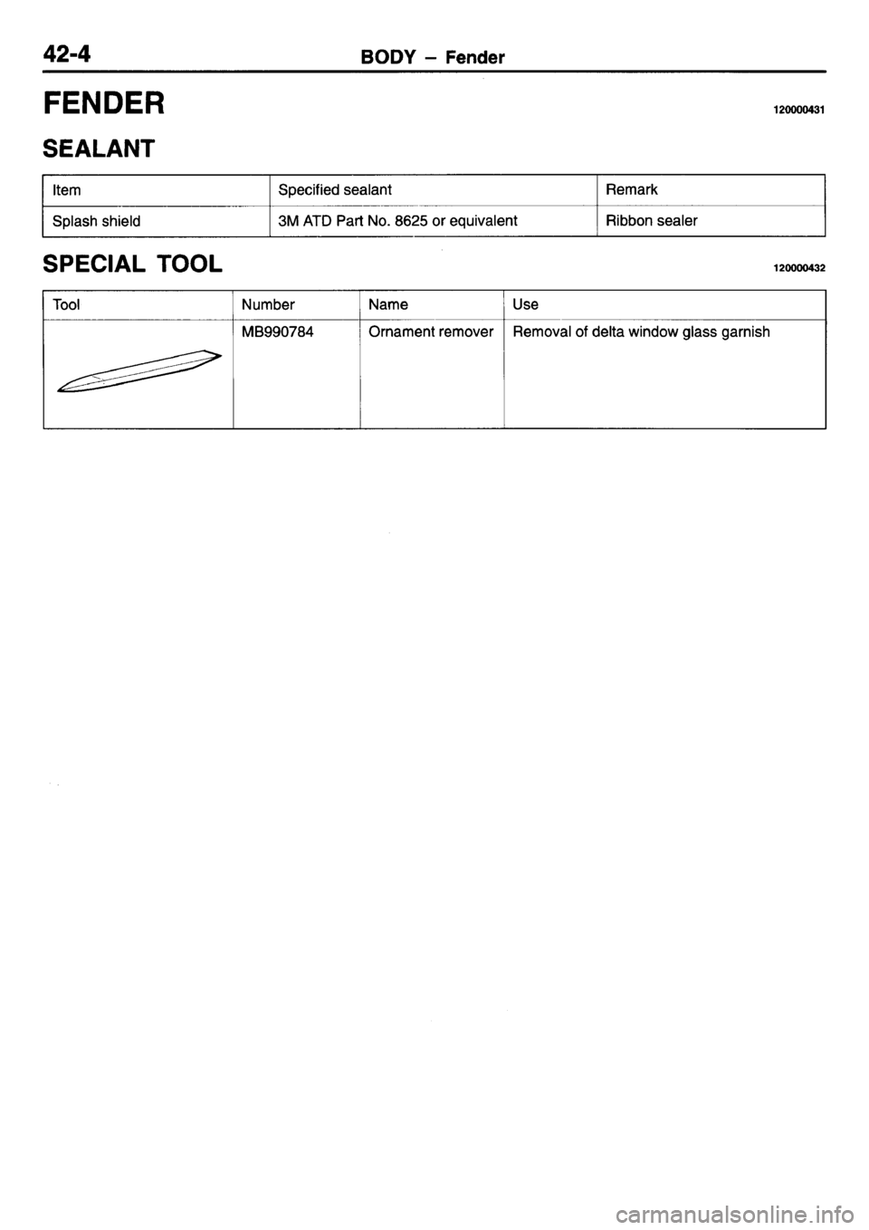MITSUBISHI L400 1995  Workshop  Service Repair Manual 