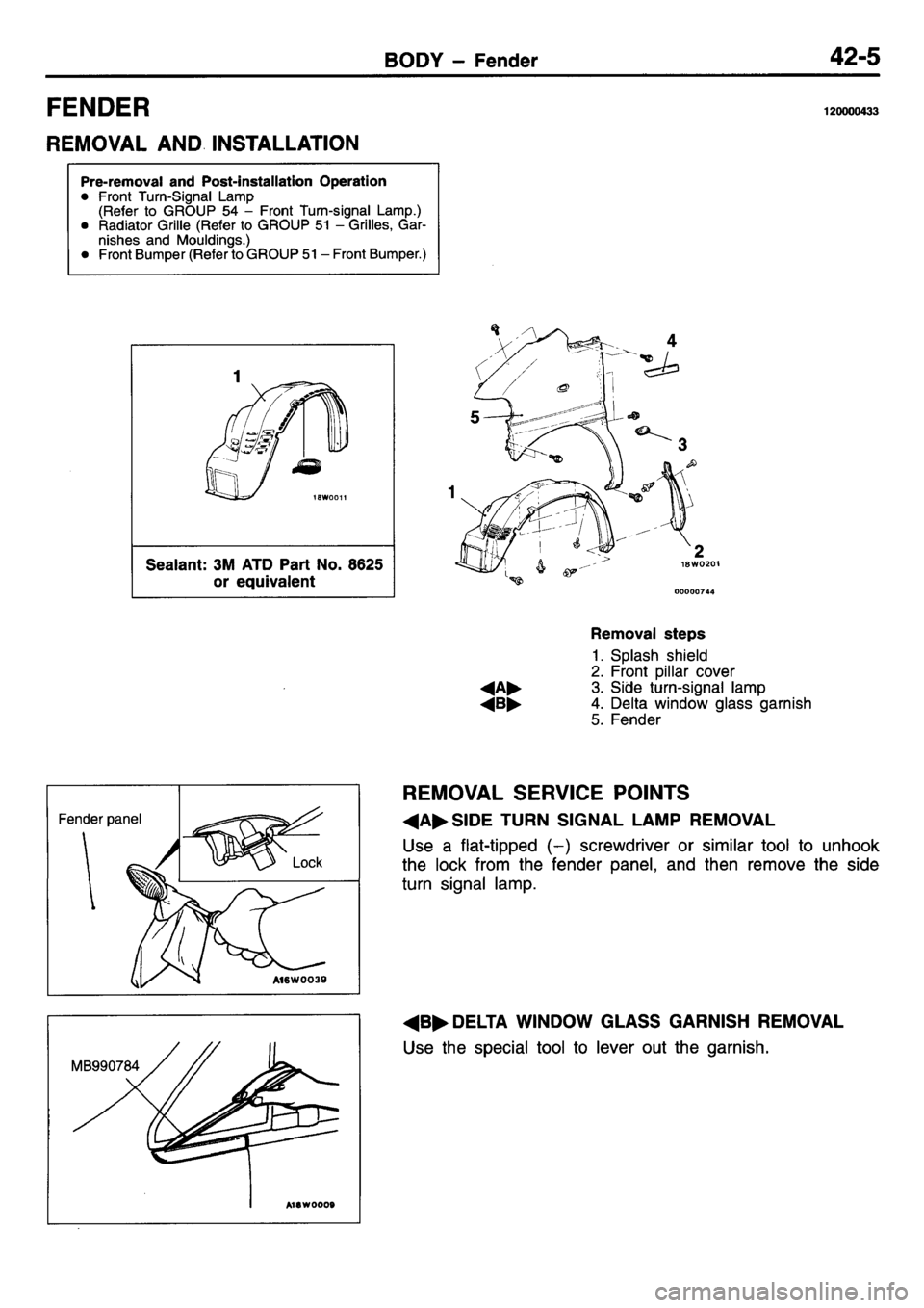 MITSUBISHI L400 1995  Workshop  Service Repair Manual 