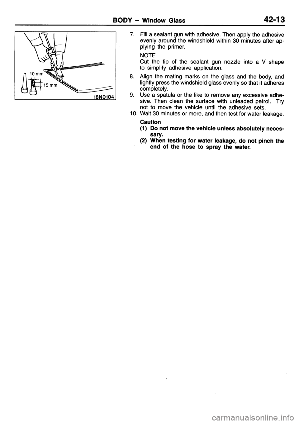 MITSUBISHI L400 1995  Workshop  Service Repair Manual 