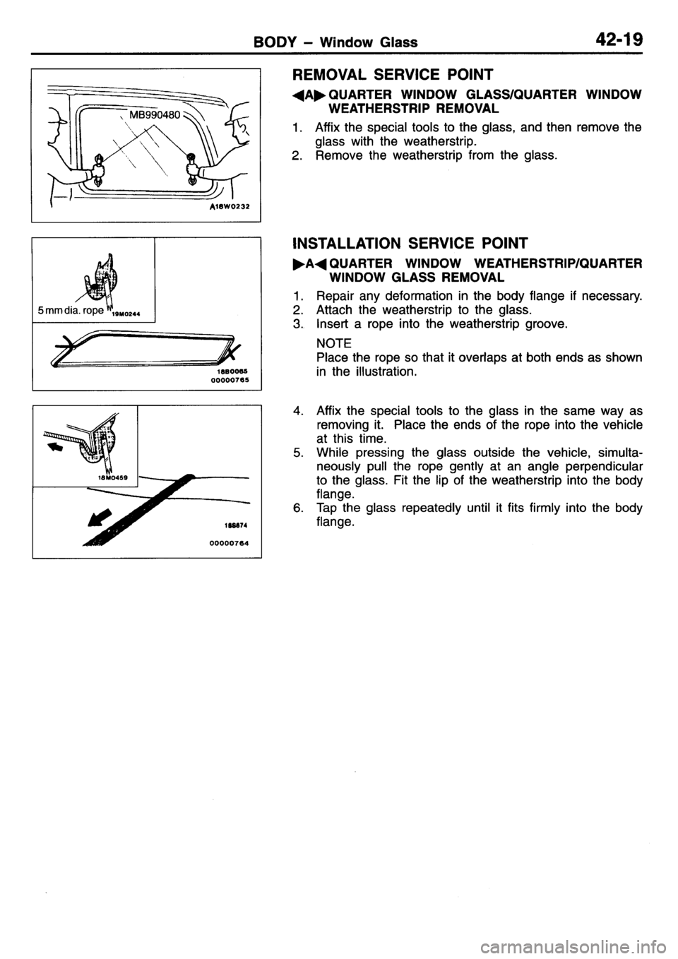 MITSUBISHI L400 1995  Workshop  Service Repair Manual 