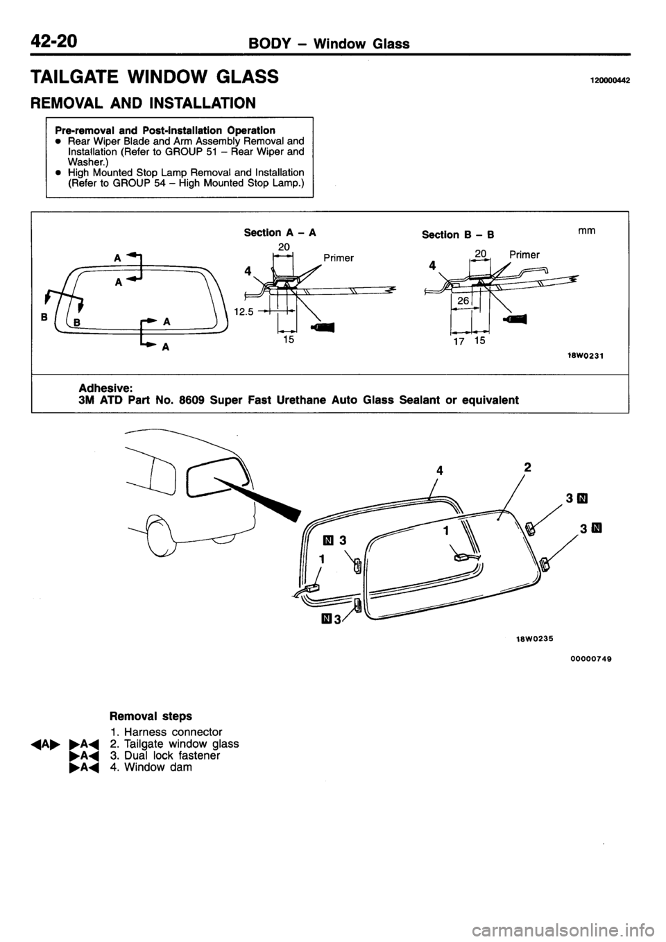 MITSUBISHI L400 1995  Workshop  Service Repair Manual 