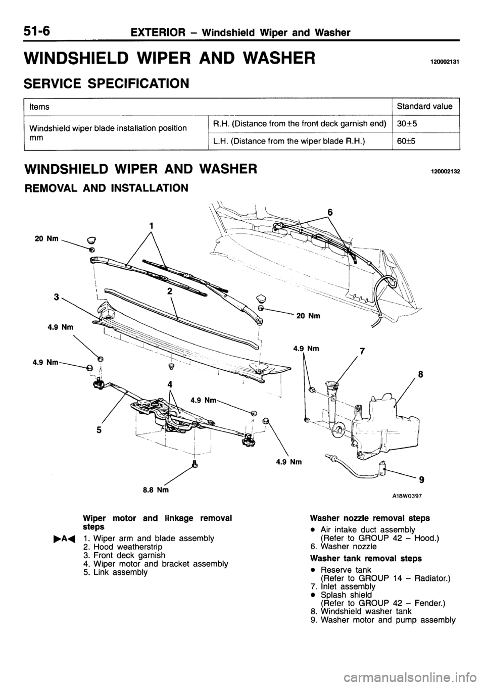 MITSUBISHI L400 1995  Workshop  Service Repair Manual 