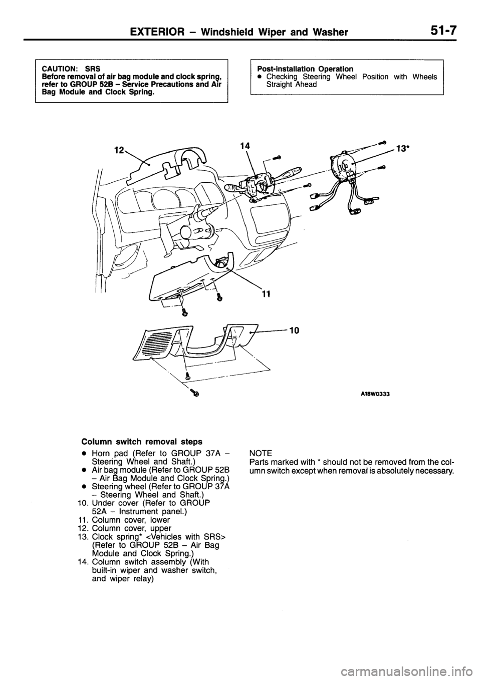 MITSUBISHI L400 1995  Workshop  Service Repair Manual 