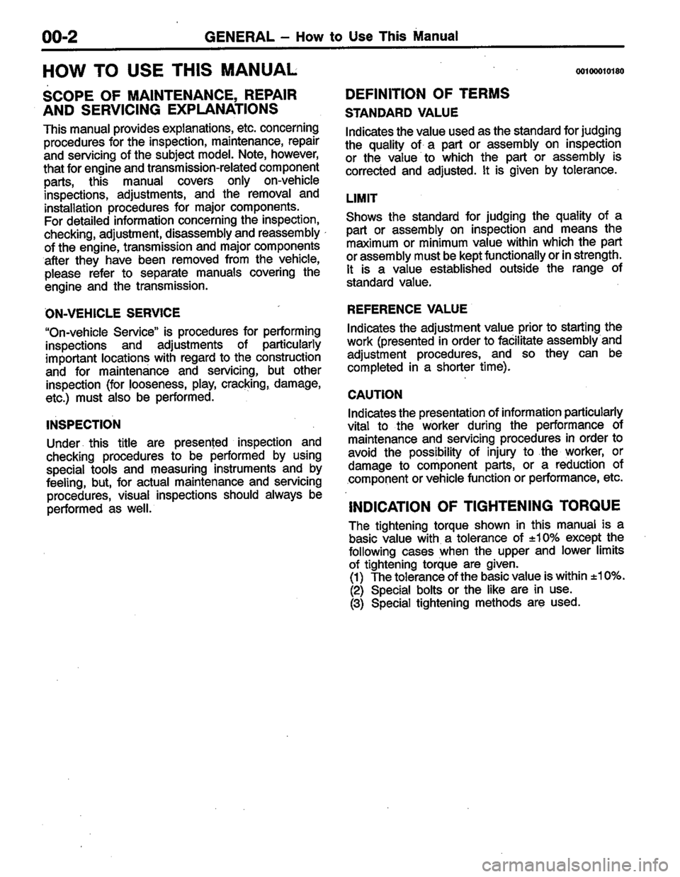 MITSUBISHI LANCER 1996 Workshop Service Repair Manual MITSUBISHI LANCER 1996 Workshop Service Repair Manual