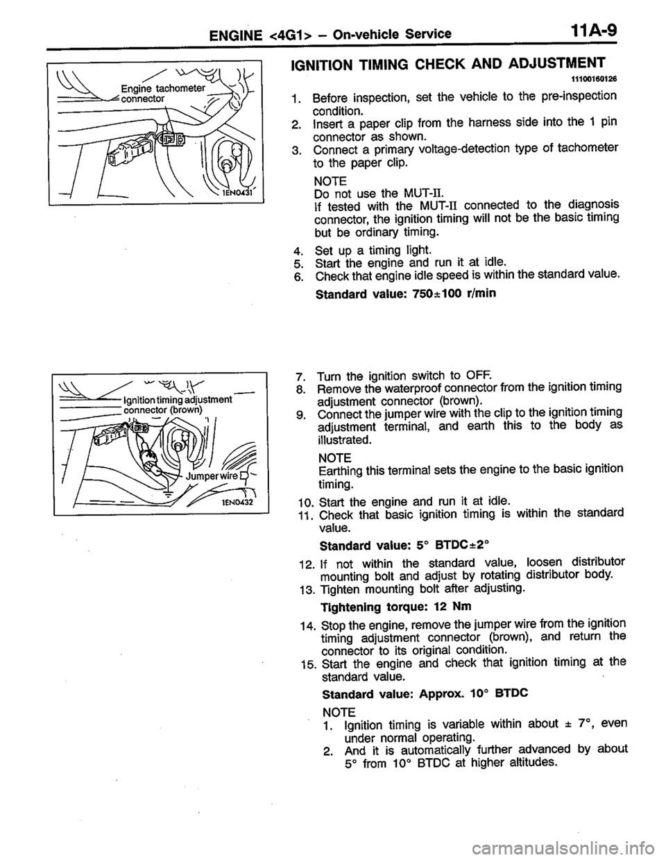MITSUBISHI LANCER 1996 Workshop Service Service Manual MITSUBISHI LANCER 1996 Workshop Service Service Manual