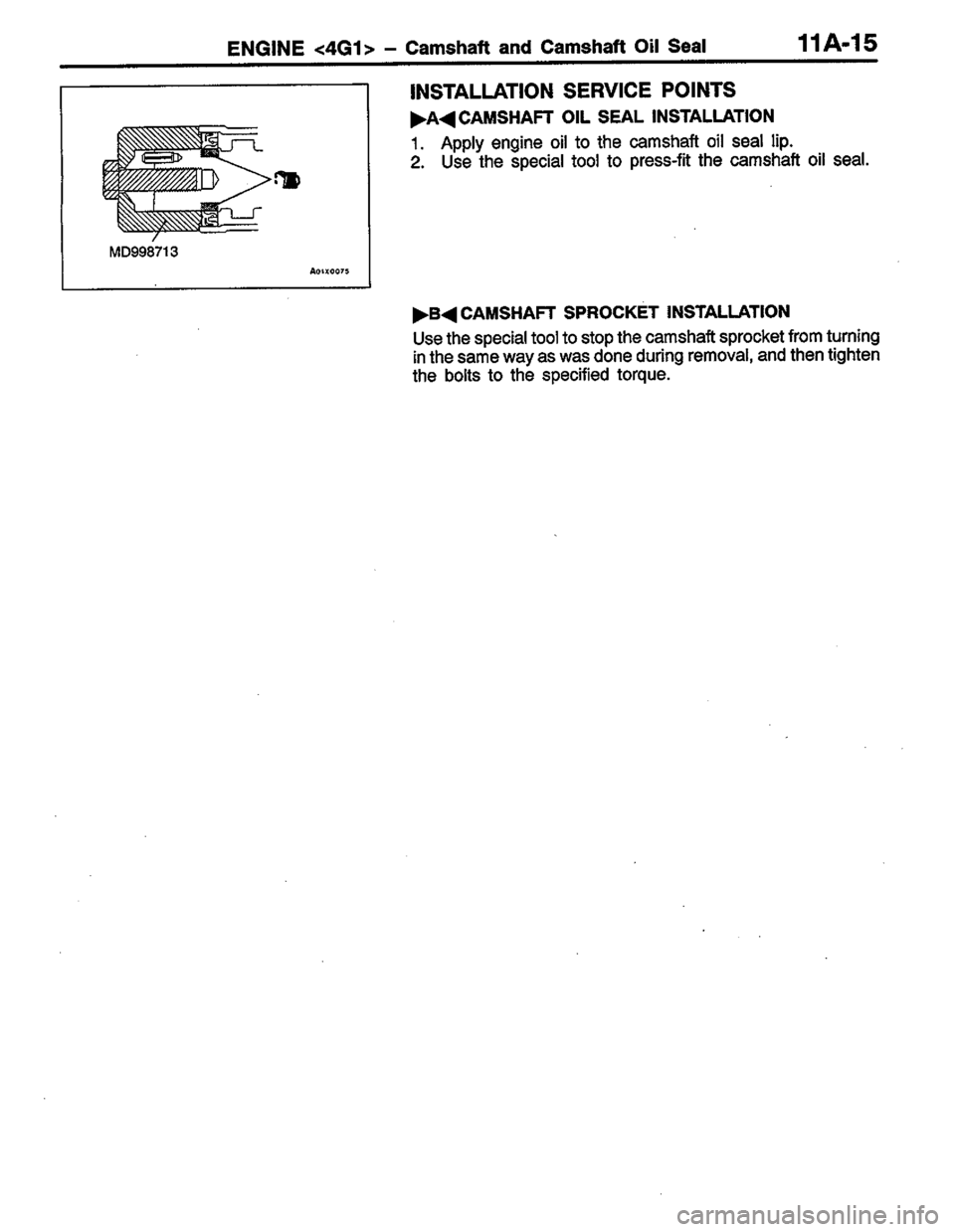 MITSUBISHI LANCER 1996 Workshop Service Service Manual MITSUBISHI LANCER 1996 Workshop Service Service Manual