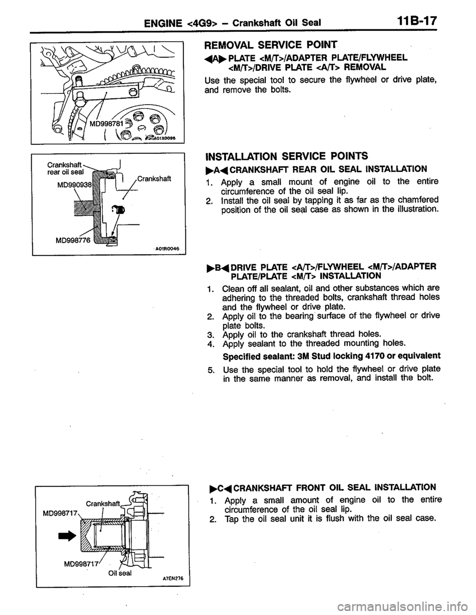 MITSUBISHI LANCER 1996 Workshop Service Manual Online MITSUBISHI LANCER 1996 Workshop Service Manual Online