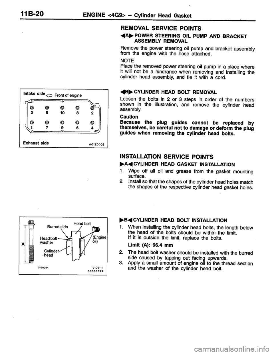 MITSUBISHI LANCER 1996 Workshop Service Manual Online MITSUBISHI LANCER 1996 Workshop Service Manual Online