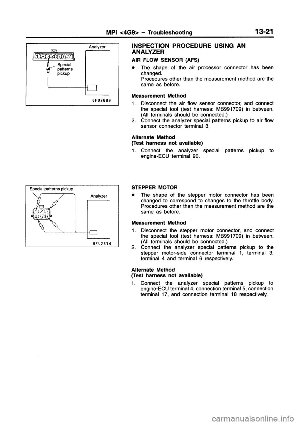 MITSUBISHI LANCER 2000 Suplement Owners Manual MITSUBISHI LANCER 2000 Suplement Owners Manual