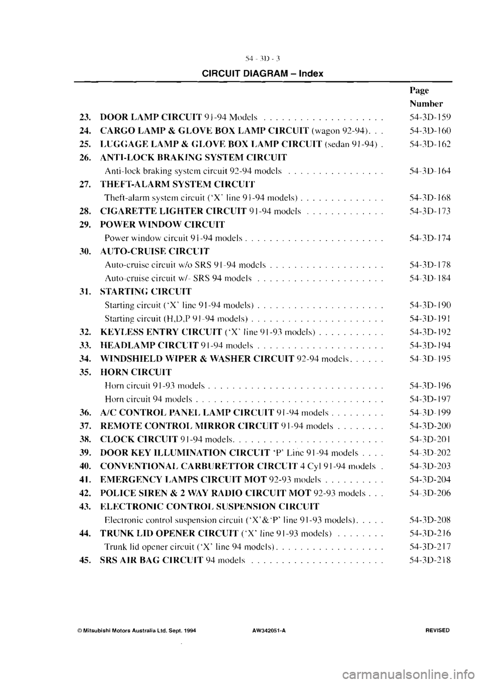MITSUBISHI MAGNA 2005  Workshop Manual 