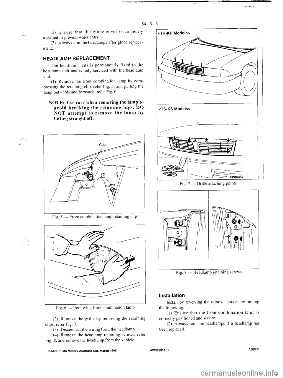 MITSUBISHI MAGNA 2005 Workshop Manual MITSUBISHI MAGNA 2005 Workshop Manual