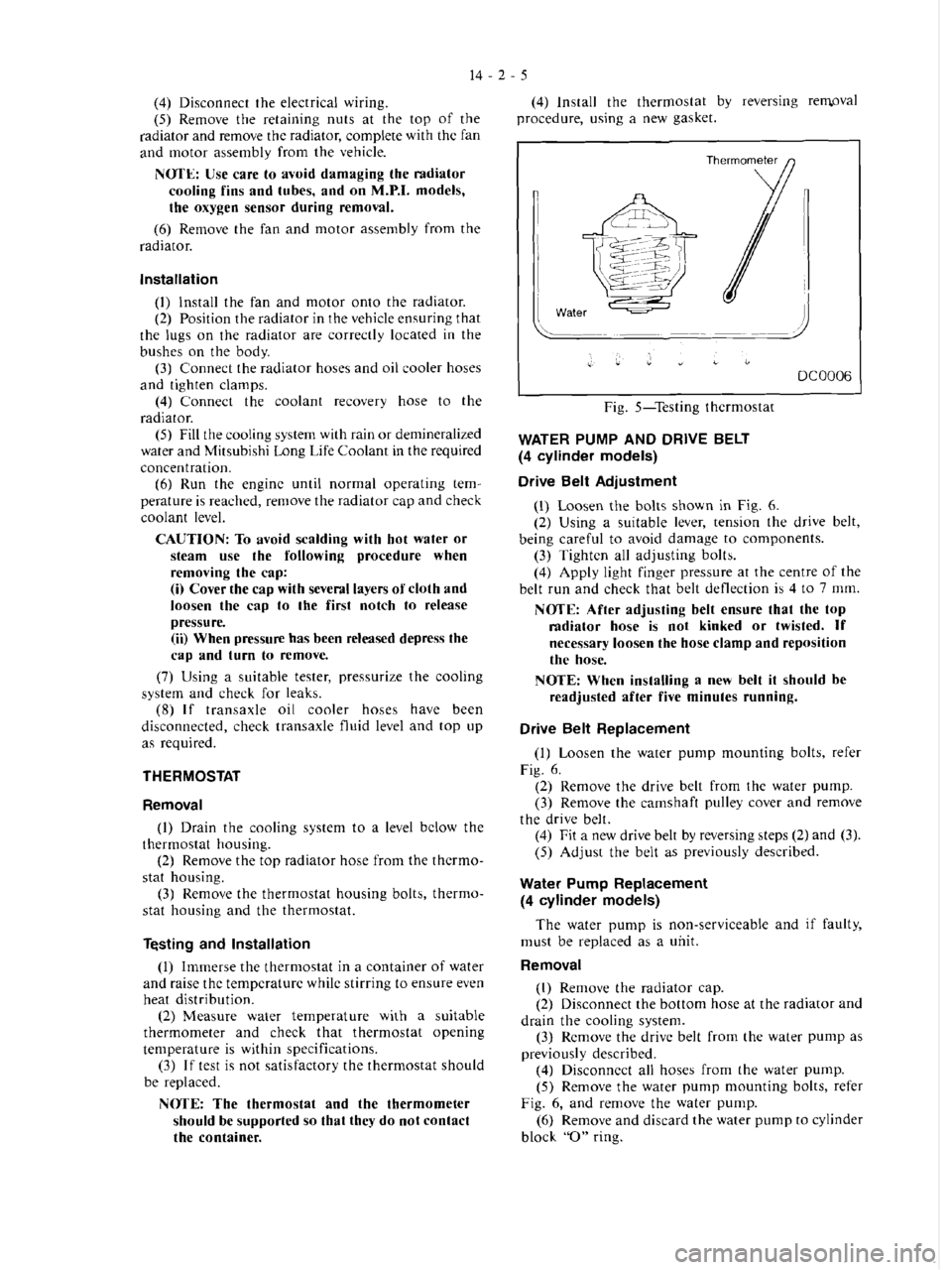 MITSUBISHI MAGNA 2005 Workshop Manual MITSUBISHI MAGNA 2005 Workshop Manual