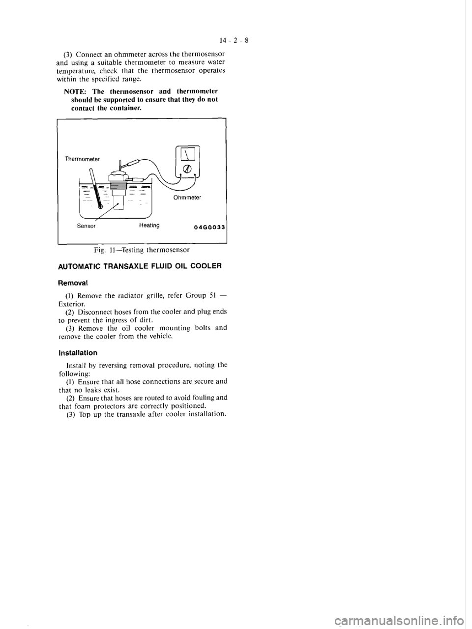 MITSUBISHI MAGNA 2005 Workshop Manual MITSUBISHI MAGNA 2005 Workshop Manual