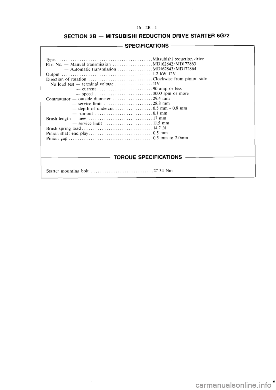 MITSUBISHI MAGNA 2005 Workshop Manual MITSUBISHI MAGNA 2005 Workshop Manual