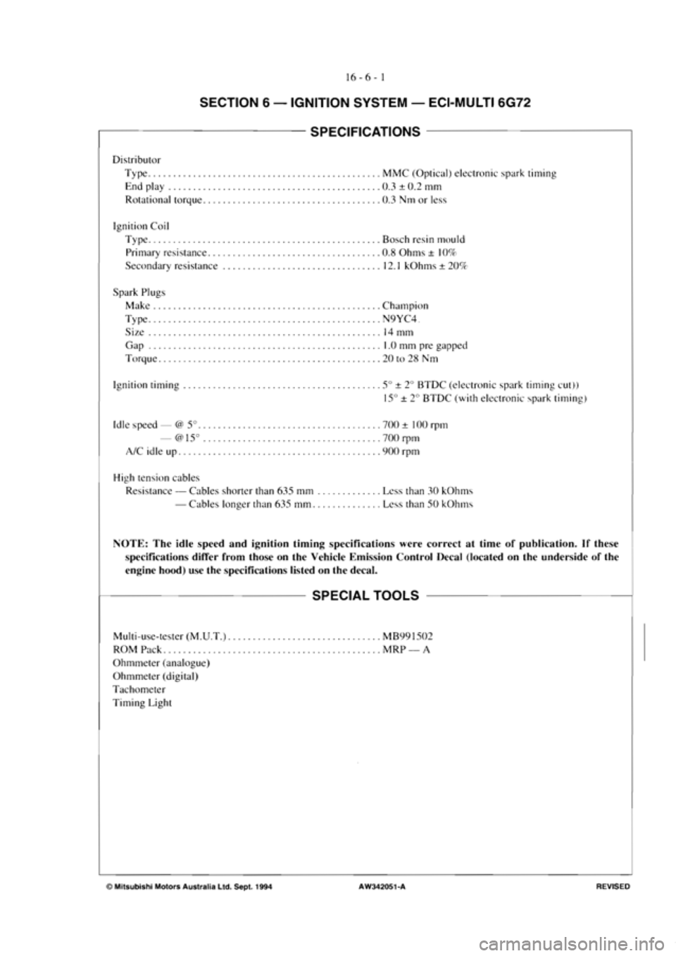 MITSUBISHI MAGNA 2005 Workshop Manual MITSUBISHI MAGNA 2005 Workshop Manual