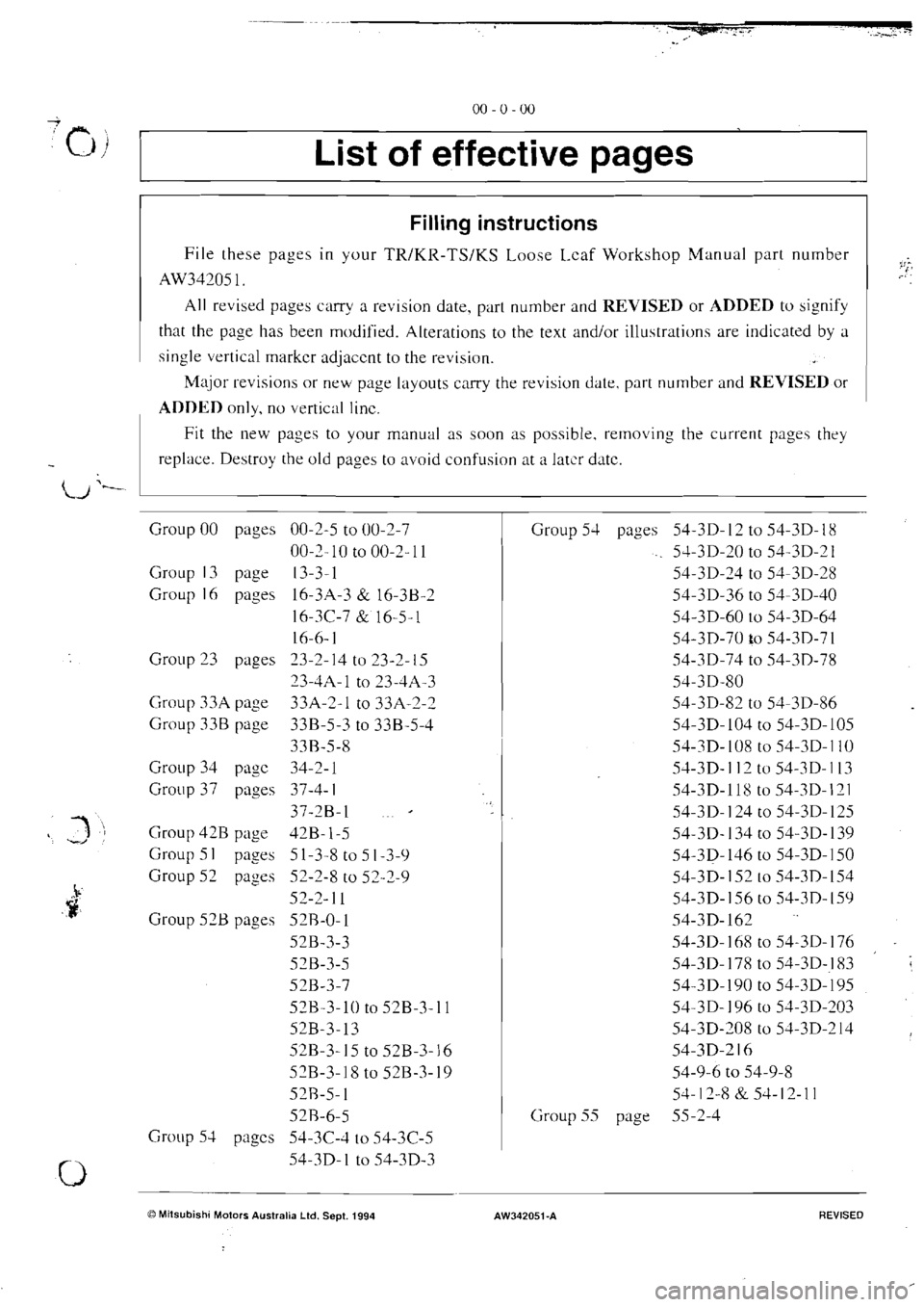 MITSUBISHI MAGNA 2005  Workshop Manual 