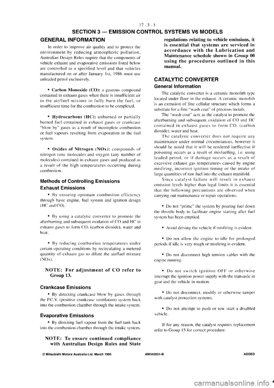 MITSUBISHI MAGNA 2005 Workshop Manual MITSUBISHI MAGNA 2005 Workshop Manual