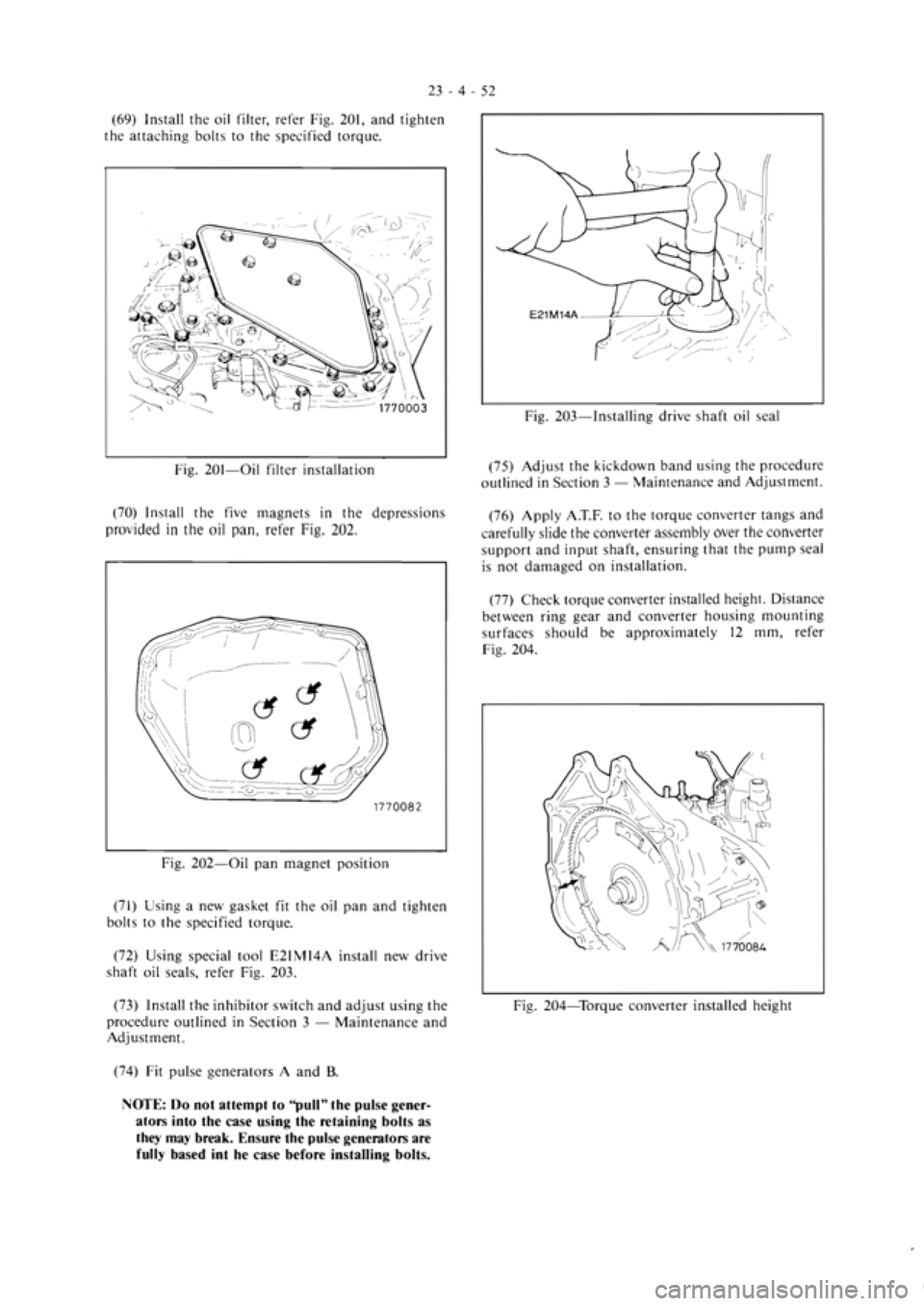 MITSUBISHI MAGNA 2005  Workshop Manual 