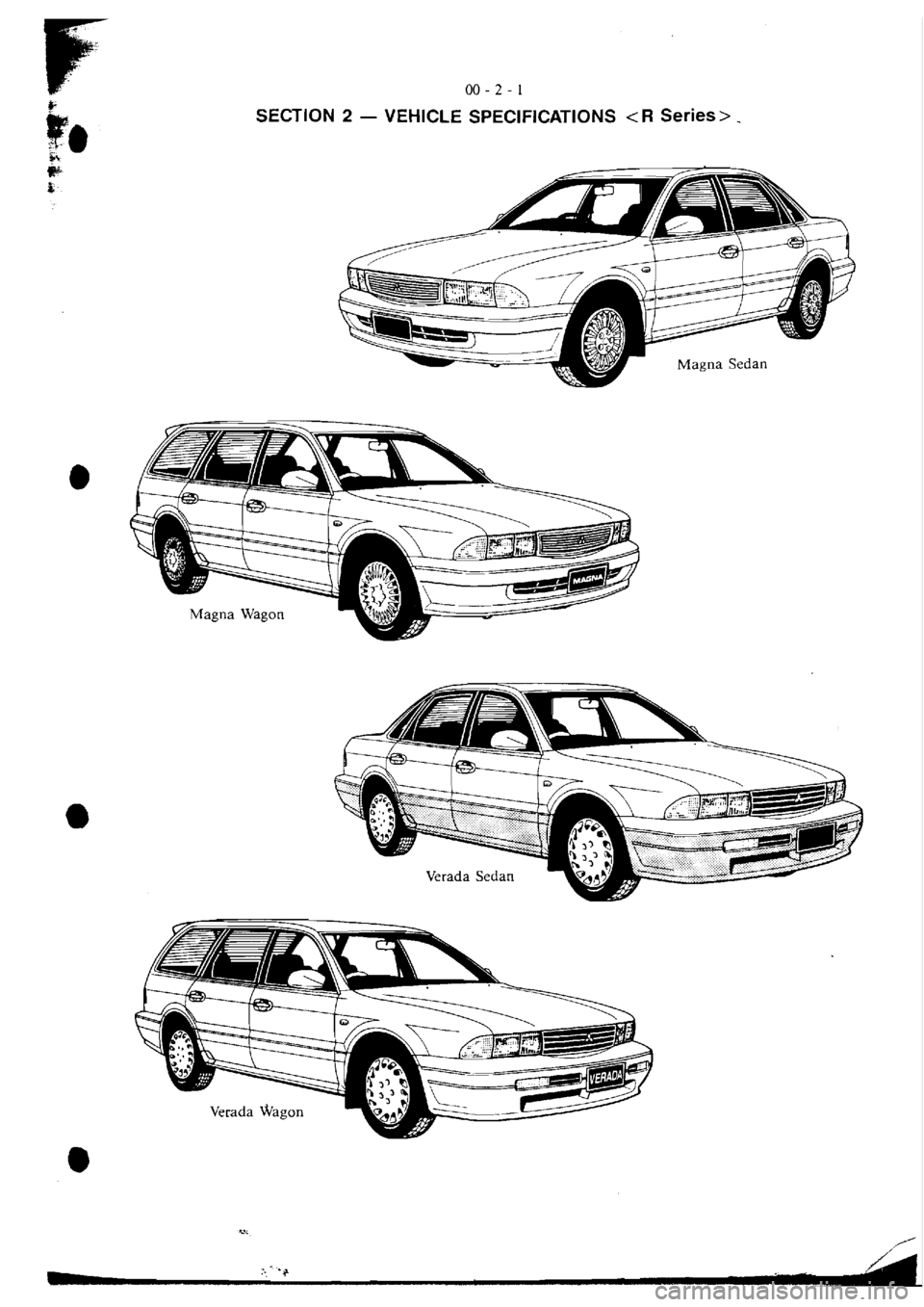 MITSUBISHI MAGNA 2005  Workshop Manual 