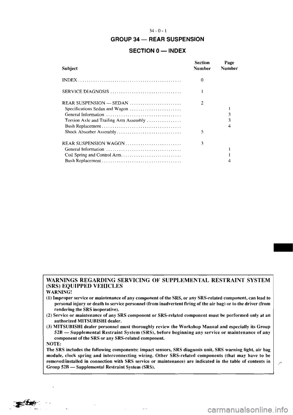 MITSUBISHI MAGNA 2005 Workshop Manual MITSUBISHI MAGNA 2005 Workshop Manual