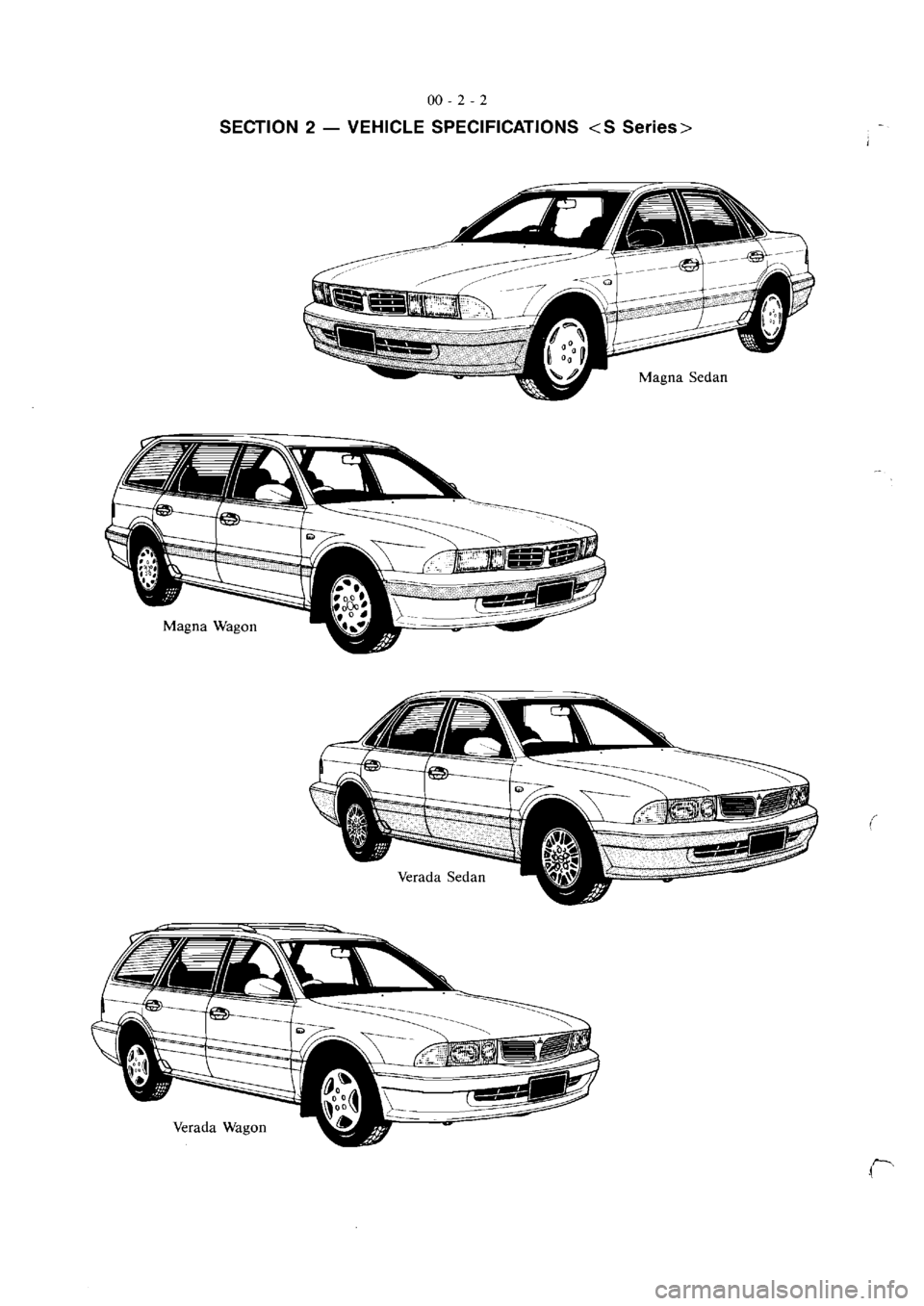 MITSUBISHI MAGNA 2005  Workshop Manual 