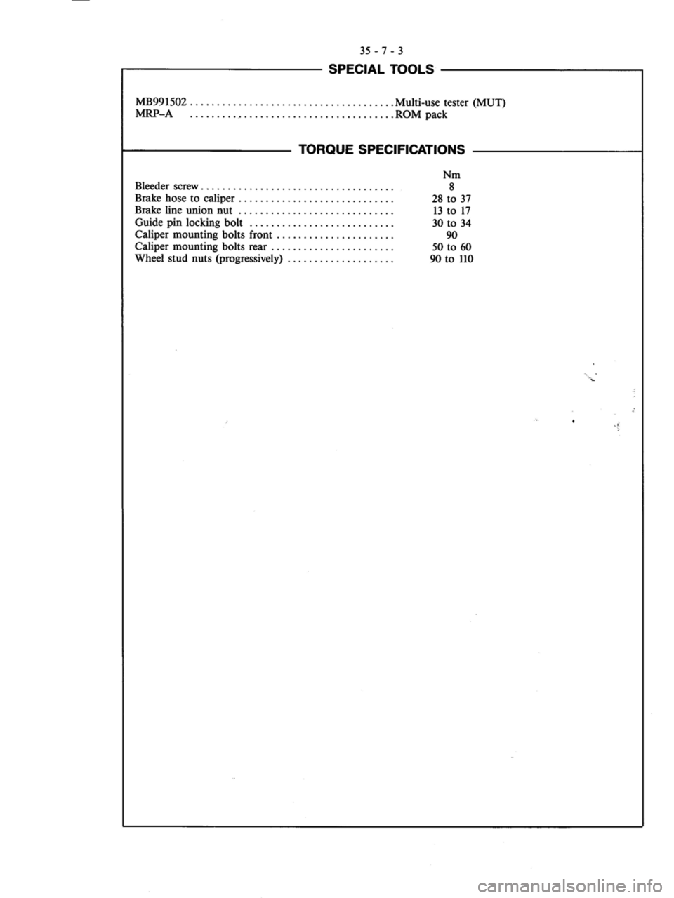 MITSUBISHI MAGNA 2005 Workshop Manual MITSUBISHI MAGNA 2005 Workshop Manual