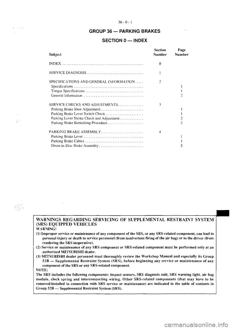 MITSUBISHI MAGNA 2005 Workshop Manual MITSUBISHI MAGNA 2005 Workshop Manual