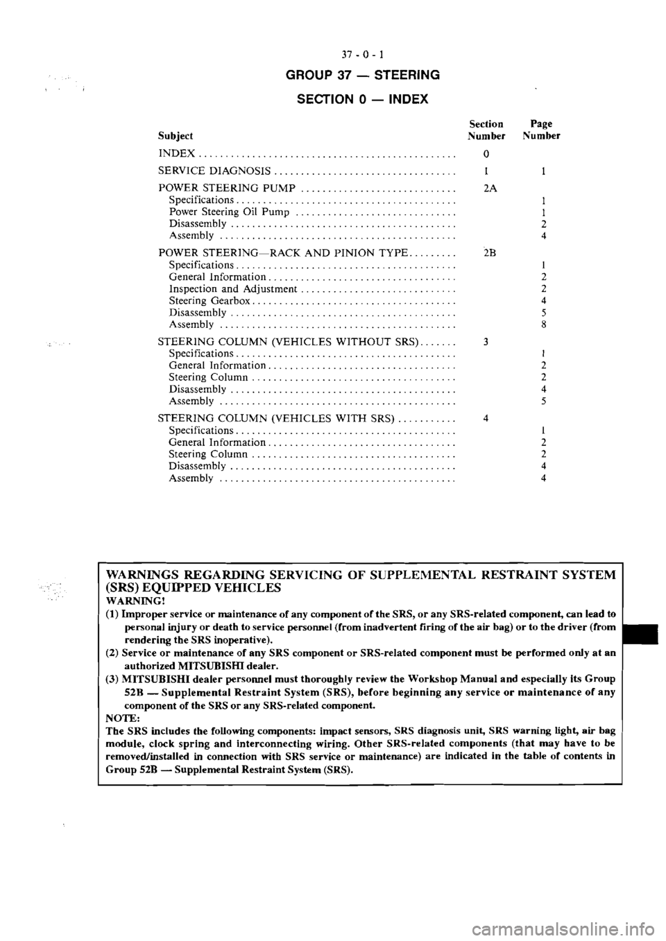 MITSUBISHI MAGNA 2005 Workshop Manual MITSUBISHI MAGNA 2005 Workshop Manual