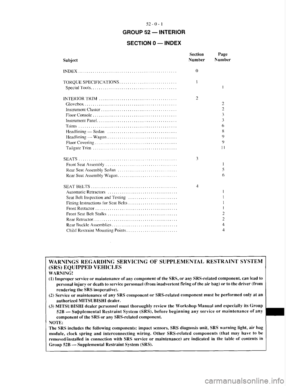 MITSUBISHI MAGNA 2005 Workshop Manual MITSUBISHI MAGNA 2005 Workshop Manual