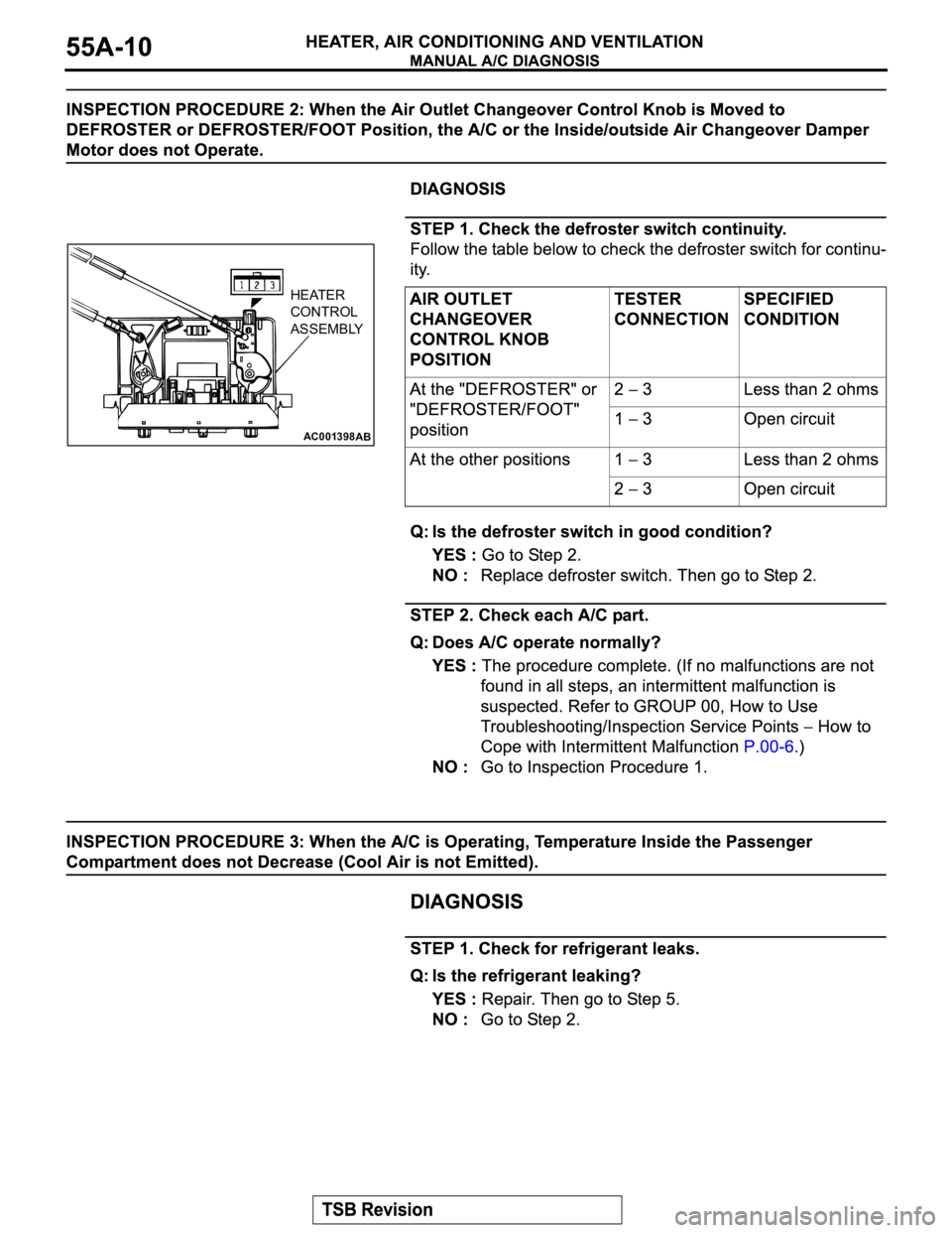 MITSUBISHI MONTERO 2003 Service Repair Manual AC001398
HEATER
CONTROL
ASSEMBLY
AB MITSUBISHI MONTERO 2003 Service Repair Manual AC001398
HEATER
CONTROL
ASSEMBLY
AB