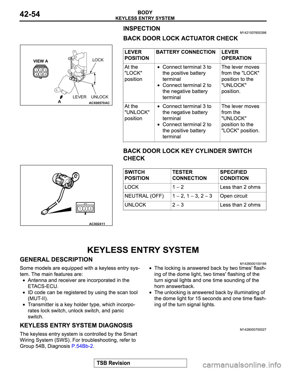 MITSUBISHI MONTERO 2003 Service Manual PDF ACX00570
LOCK
UNLOCKVIEW A
A
LEVER
AC
ACX02411 MITSUBISHI MONTERO 2003 Service Manual PDF ACX00570
LOCK
UNLOCKVIEW A
A
LEVER
AC
ACX02411