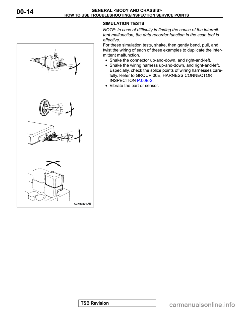 MITSUBISHI MONTERO 2003 Service Repair Manual ACX00871AB MITSUBISHI MONTERO 2003 Service Repair Manual ACX00871AB