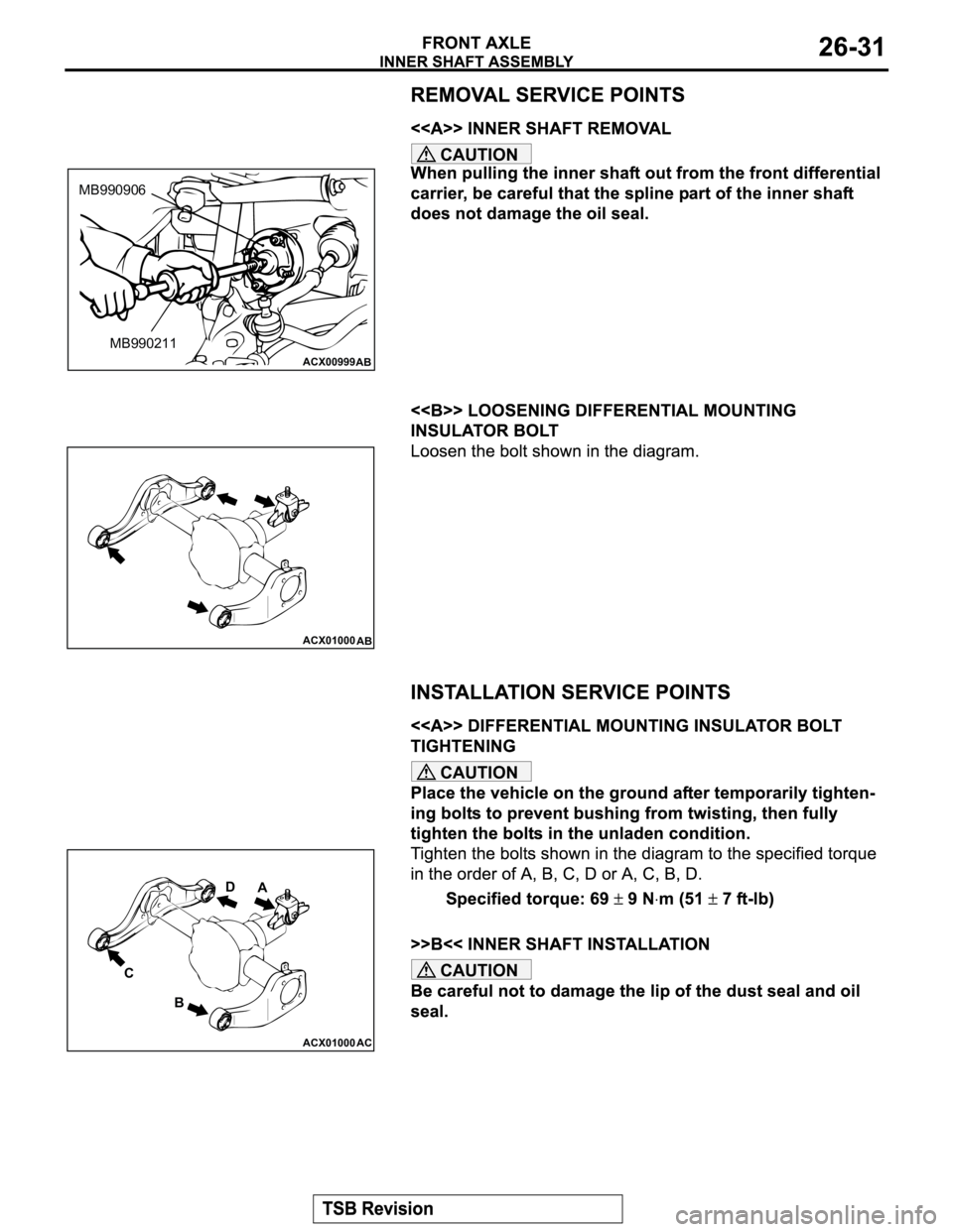 MITSUBISHI MONTERO 2003 Service Repair Manual CAUTION
CAUTION
CAUTION
ACX00999
AB
MB990906
MB990211
ACX01000
AB
ACX01000 AC
C
BD
A MITSUBISHI MONTERO 2003 Service Repair Manual CAUTION
CAUTION
CAUTION
ACX00999
AB
MB990906
MB990211
ACX01000
AB
ACX01000 AC
C
BD
A