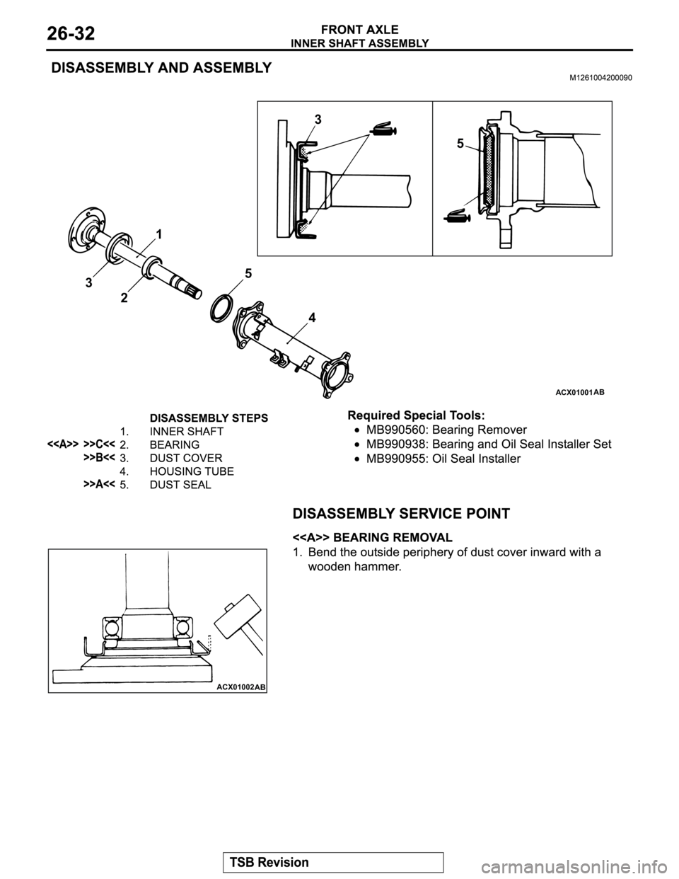 MITSUBISHI MONTERO 2003 Service Repair Manual ACX01001AB
5
3
21
5
43
ACX01002
AB MITSUBISHI MONTERO 2003 Service Repair Manual ACX01001AB
5
3
21
5
43
ACX01002
AB