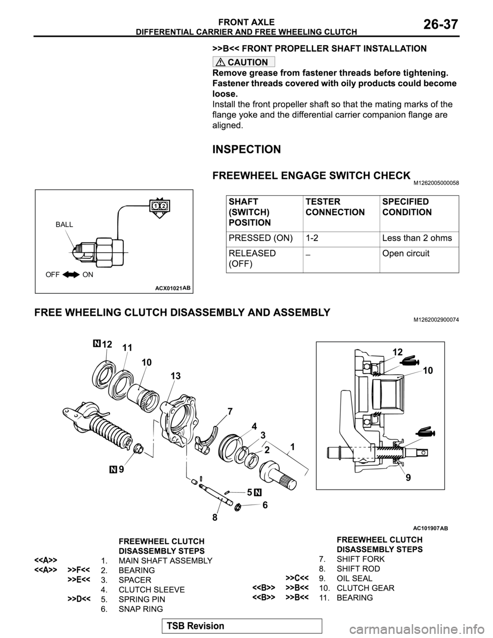 MITSUBISHI MONTERO 2003 Service Repair Manual CAUTION
ACX01021AB
OFF ON
1
2
BALL
AC101907AB
12
10
9 12
11
10
4 13
7
3
21
6 5
8 9 MITSUBISHI MONTERO 2003 Service Repair Manual CAUTION
ACX01021AB
OFF ON
1
2
BALL
AC101907AB
12
10
9 12
11
10
4 13
7
3
21
6 5
8 9