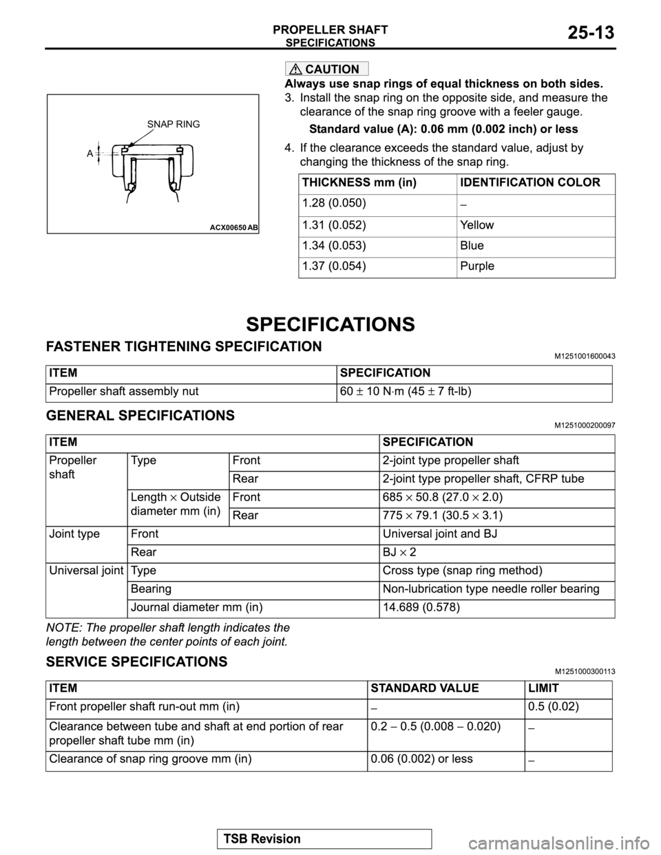 MITSUBISHI MONTERO 2003 Service Repair Manual CAUTION
ACX00650AB
ASNAP RING MITSUBISHI MONTERO 2003 Service Repair Manual CAUTION
ACX00650AB
ASNAP RING