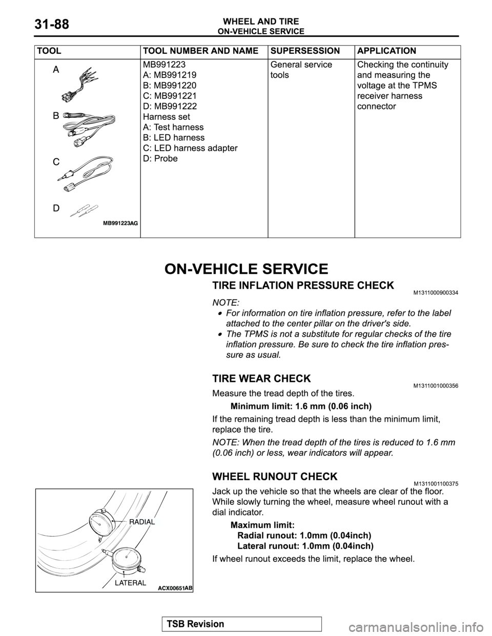 MITSUBISHI MONTERO 2004  Service User Guide 