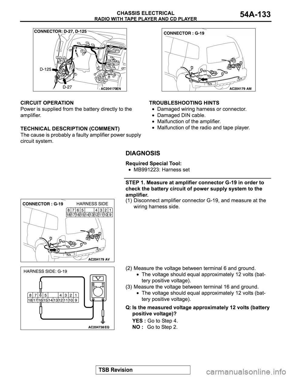 MITSUBISHI MONTERO 2004  Service Repair Manual 