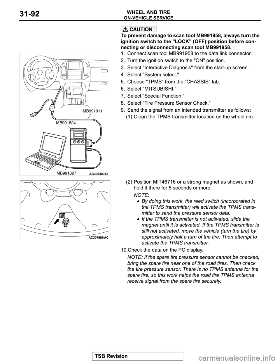 MITSUBISHI MONTERO 2004  Service User Guide 